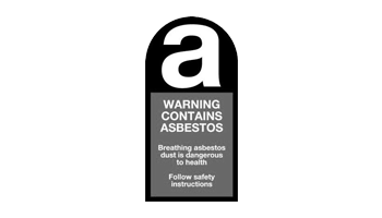 Warning Contains Asbestos logo