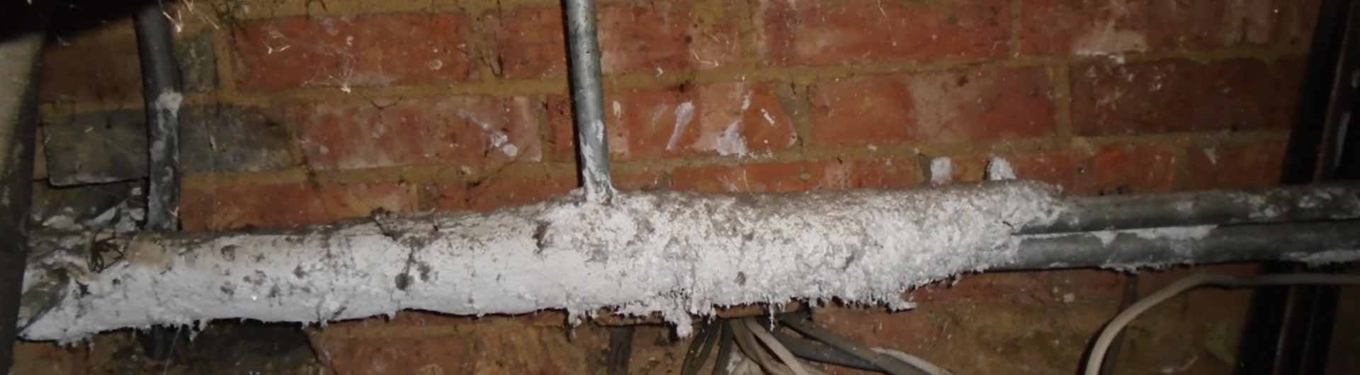 Asbestos covered pipe